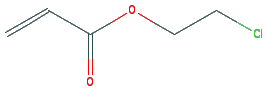 Chemical structure of 2-Chloroethyl Acrylate