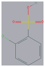Chemical structure of 2-Chlorobenzene-1-sulfonic acid