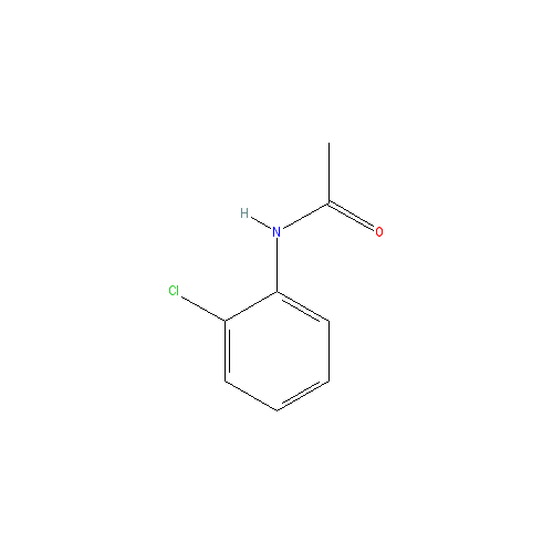 Chemical structure of o-Chloroacetanilide