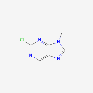 Chemical structure of 2-Chloro-9-methyl-9H-purine