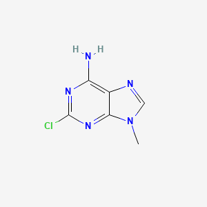 Chemical structure of 2-Chloro-9-methyl-9H-purin-6-amine