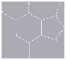 Chemical structure of 2-Chloro-9-methyl-3H-purin-6(9H)-one