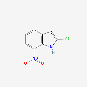 Chemical structure of 2-Chloro-7-nitro-1H-indole