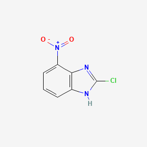 Chemical structure of 2-Chloro-7-nitro-1H-benzo[d]imidazole