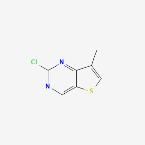 Chemical structure of 2-Chloro-7-methylthieno(3,2-d)pyrimidine