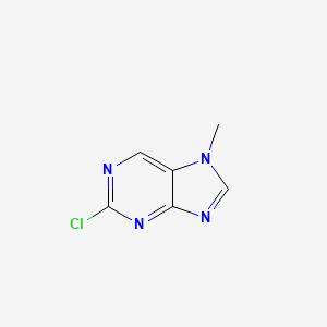 Chemical structure of 2-Chloro-7-methyl-7H-purine