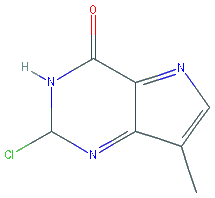 Chemical structure of 2-Chloro-7-methyl-3H-pyrrolo[2,3-d]pyrimidin-4(7H)-one