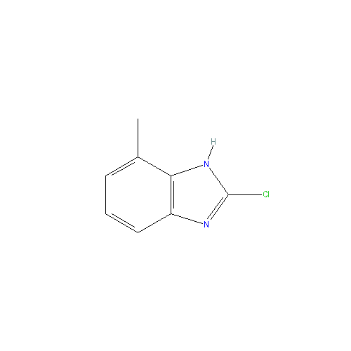Chemical structure of 2-Chloro-4-methyl-1H-benzimidazole
