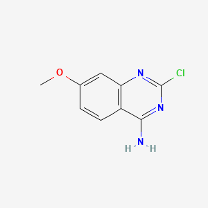 Chemical structure of 2-Chloro-7-methoxyquinazolin-4-amine