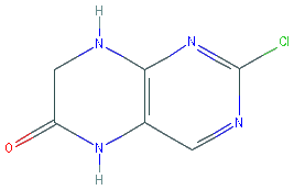 Chemical structure of 2-Chloro-7,8-dihydropteridin-6(5H)-one