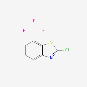 Chemical structure of 2-Chloro-7-(trifluoromethyl)benzo[d]thiazole