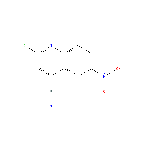 Chemical structure of 2-Chloro-6-nitroquinoline-4-carbonitrile