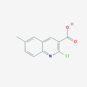 Chemical structure of 2-Chloro-6-methylquinoline-3-carboxylic acid