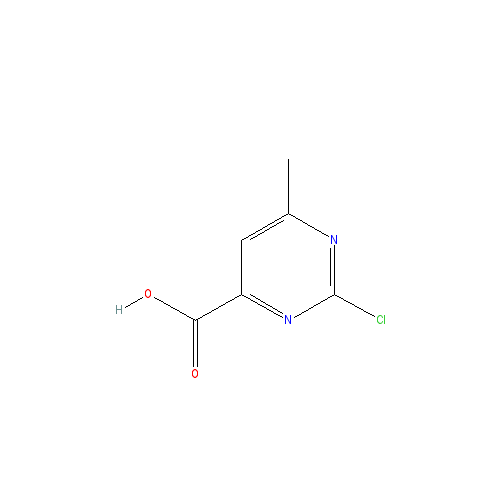 Chemical structure of 2-Chloro-6-methyl-pyrimidine-4-carboxylic acid