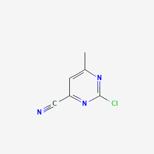 Chemical structure of 2-Chloro-6-methylpyrimidine-4-carbonitrile