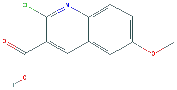 Chemical structure of 2-Chloro-6-methoxyquinoline-3-carboxylic acid