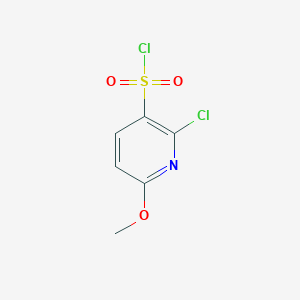 Chemical structure of 2-Chloro-6-methoxypyridine-3-sulfonyl chloride