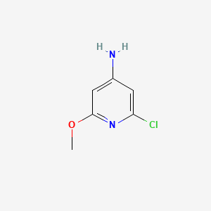 Chemical structure of 2-chloro-6-methoxypyridin-4-amine