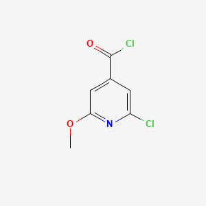Chemical structure of 2-Chloro-6-methoxyisonicotinoyl chloride