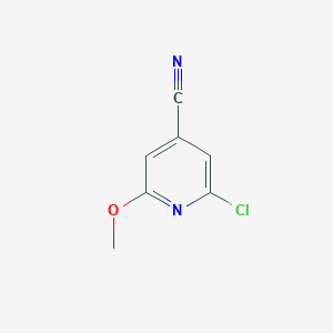 Chemical structure of 2-Chloro-6-methoxyisonicotinonitrile