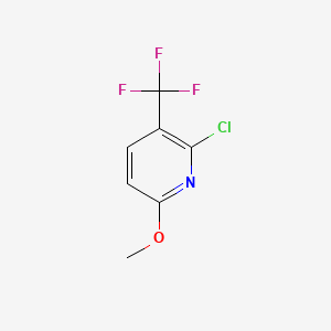 Chemical structure of 2-Chloro-6-Methoxy-3-(trifluoroMethyl)pyridine