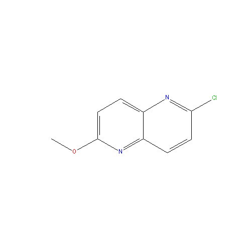 Chemical structure of 2-Chloro-6-Methoxy-1,5-naphthyridine