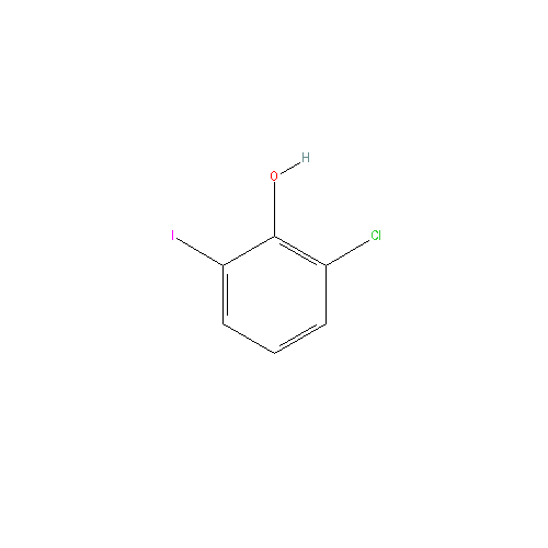 Chemical structure of 2-Chloro-6-iodophenol