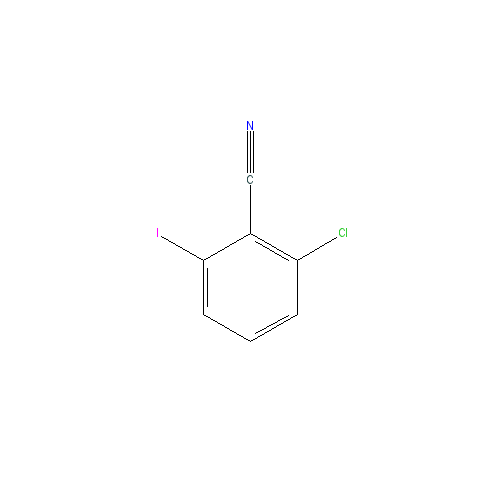 Chemical structure of 2-Chloro-6-iodobenzonitrile
