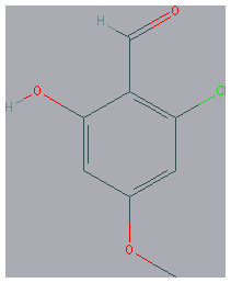 Chemical structure of 2-Chloro-6-hydroxy-4-methoxybenzaldehyde