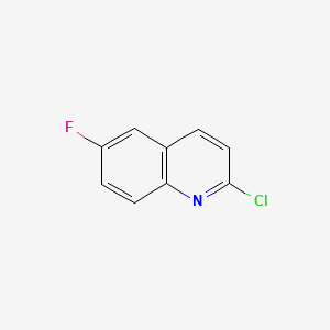 Chemical structure of 2-Chloro-6-fluoroquinoline