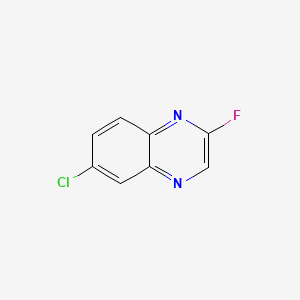 Chemical structure of 2-Chloro-6-fluoroquinazoline