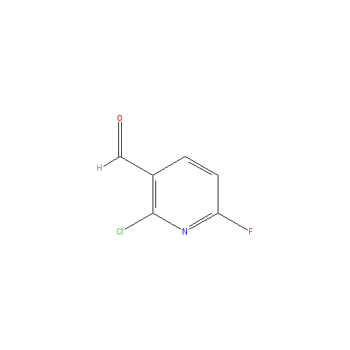 Chemical structure of 2-Chloro-6-fluoronicotinaldehyde