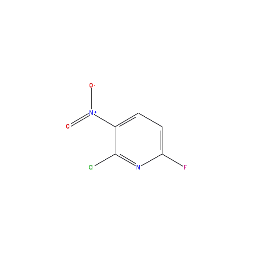 Chemical structure of 2-Chloro-6-fluoro-3-nitropyridine