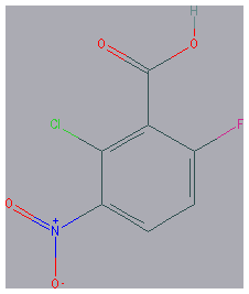 Chemical structure of 2-Chloro-6-fluoro-3-nitrobenzoic acid