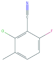 Chemical structure of 2-Chloro-6-Fluoro-3-Methylbenzonitrile