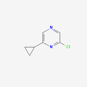 Chemical structure of 2-Chloro-6-cyclopropylpyrazine