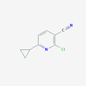 Chemical structure of 2-Chloro-6-cyclopropylnicotinonitrile