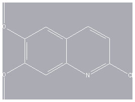 Chemical structure of 2-Chloro-6,7-dimethoxyquinoline