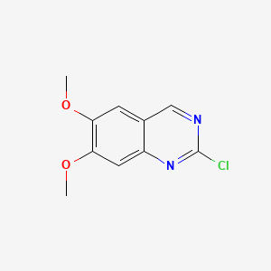 Chemical structure of 2-Chloro-6,7-dimethoxyquinazoline