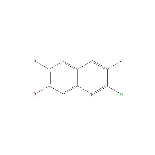 Chemical structure of 2-Chloro-6,7-dimethoxy-3-methylquinoline