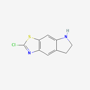 Chemical structure of 2-Chloro-5H,6H,7H-[1,3]thiazolo[4,5-F]indole