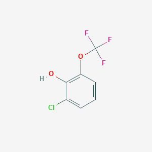 Chemical structure of 2-Chloro-6-(trifluoromethoxy)phenol