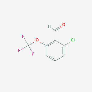 Chemical structure of 2-Chloro-6-(trifluoromethoxy)benzaldehyde