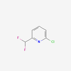Chemical structure of 2-Chloro-6-(difluoromethyl)pyridine