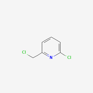 Chemical structure of 2-Chloro-6-(chloromethyl)pyridine