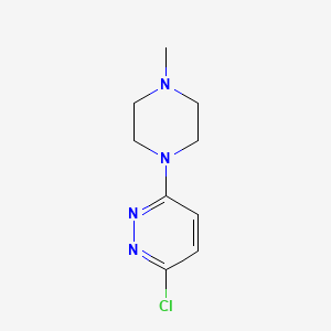 Chemical structure of 2-Chloro-6-(4-methylpiperazin-1-yl)pyrazine