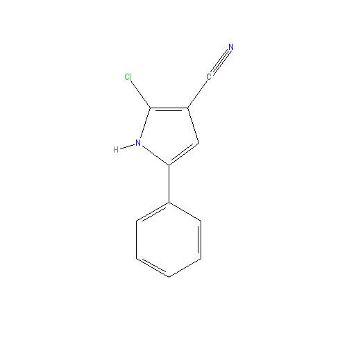 Chemical structure of 2-Chloro-5-Phenyl-1H-Pyrrole-3-Carbonitrile