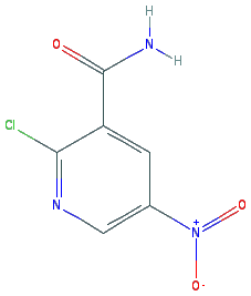 Chemical structure of 2-Chloro-5-nitronicotinamide