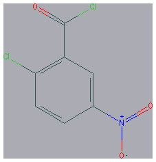 Chemical structure of 2-Chloro-5-nitrobenzoyl Chloride