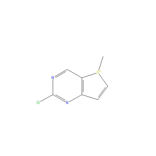 Chemical structure of 2-Chloro-5-methylthieno[2,3-d]pyrimidine